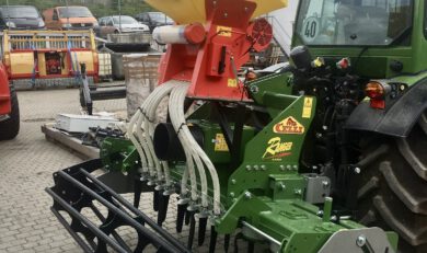 Celli Kreiselegge mit aufgebauter APV Sämaschine